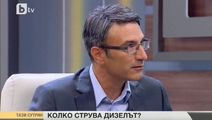 Трайчо Трайков в студиото на Би Ти Ви