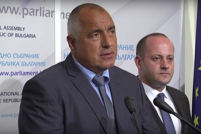 Borisov i radan kanev davat brifing v parlamenta