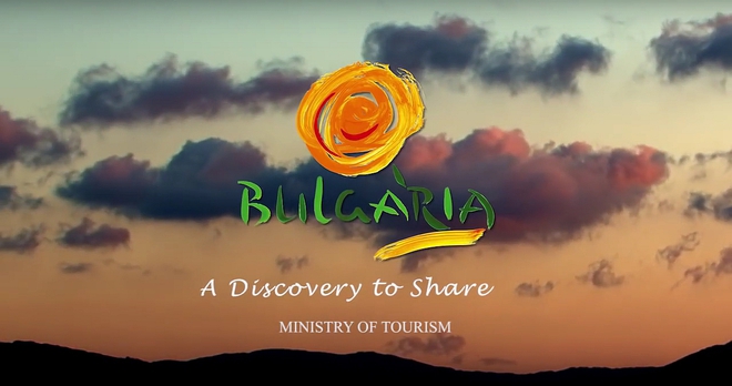 Сегашното туристическо лого на България в рекламен клип