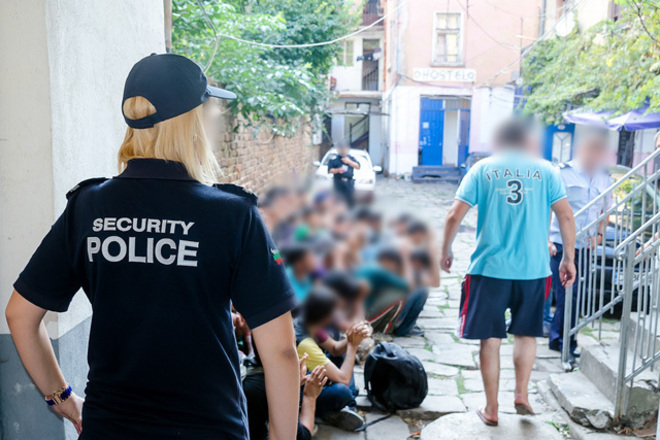 Politseyska aktsiya v sofiya sreshtu nelegalnite migranti
