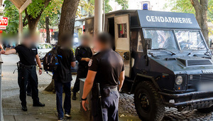 Задържане на нелегални имигранти в София