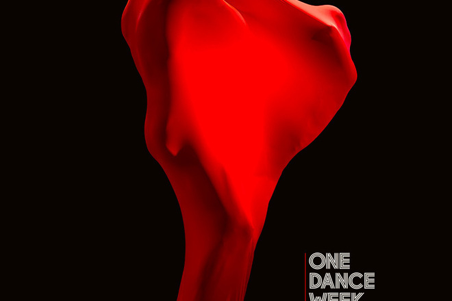 Plakat za one dance week 2015 v cherveno