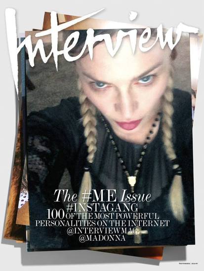 Селфи корицата на Мадона за "Интервю"