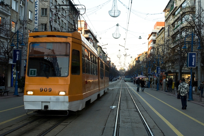 Когато по "Витошка" още минаваха трамваи...