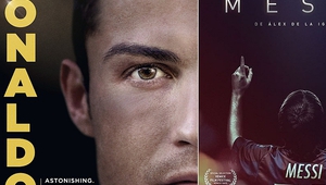 Плакати за документалните филми на Роналдо и Меси