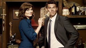 Главните герои в сериала "Кости": д-р Бренън и агент Буут