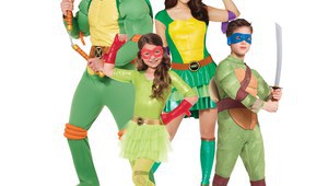 Маскирайте цялото семейство като костенурките нинджа