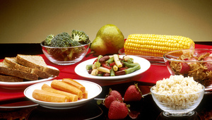 Здравословна храна в чинии