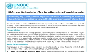 Предложението на ООН за декриминализиране на дрогата за лична употреба