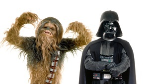 В костюма на герои от "Междузвездни войни"