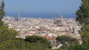 Панорамен изглед към Барселона