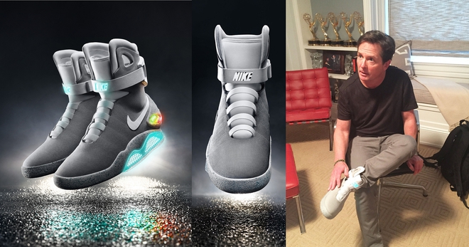 Майкъл Джей Фокс с подарък от Nike