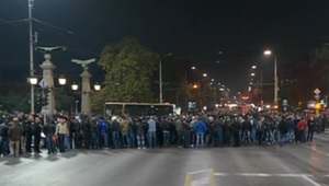 Протестиращите полицаи на Орлов мост