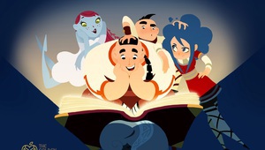 Героите на "Златната ябълка" пред разтворена книга