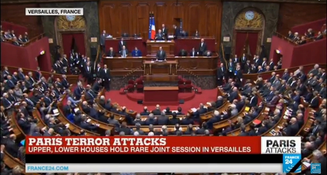 Двете камари на френския парламент, 16 ноември 2015 г.