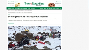 Катастрофата на българския ски-отбор, отразена в "Тиролер тагесцайтунг"