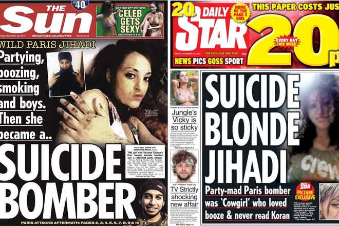  dzhihadistkata ot parizh po parvite stranitsi na britanskite tabloidi