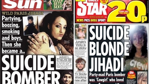 "Джихадистката" от Париж по първите страници на британските таблоиди