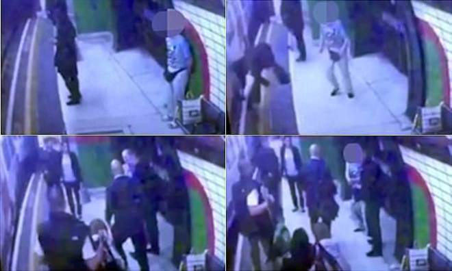 Японец бута жена от арабски произход в метрото в Лондон