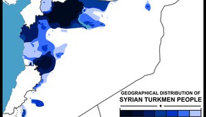 Сирийските туркмени на географската карта, 2015 г.