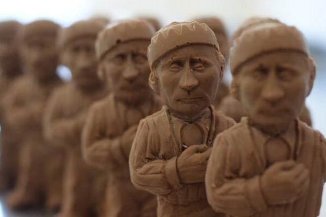 Shokoladovite figurki na vladimir putin