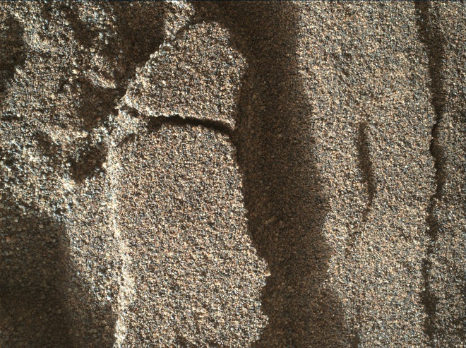 Пясъкът на Марс отблизо