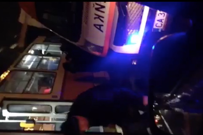 Tramvay se vryaza v tir do mol serdika