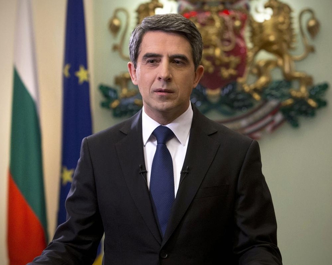 Президентът Росен Плевнелиев произнася новогодишното си обръщение в края на 2015 г.