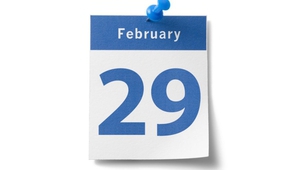 29 февруари - лист от календара