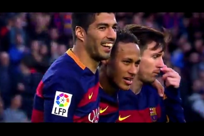 Суарес, Неймар и Меси - тримата царе на "Барселона"