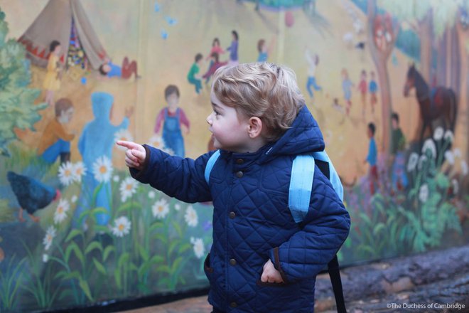 Принц Джордж тръгва на детска градина
