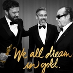 Афлек, Клуни и Никълсън на плакат за "Оскар 2016"