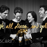 Даниел, Марион, Тилда и Хавиер на плакат за "Оскар 2016"