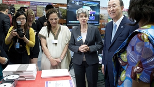 Ирина Бокова и Бан Ки-мун