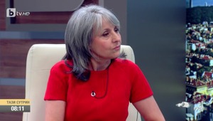 Вицепрезидентът Маргарита Попова пред Би Ти Ви