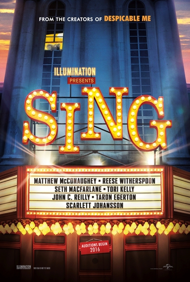 Първи плакат за Sing (2016)