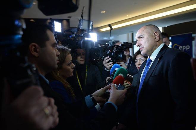 Boyko borisov govori pred korespondenti v bryuksel