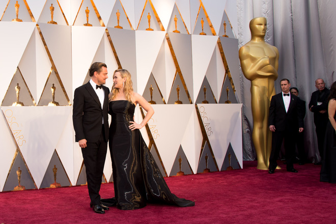 Леонардо ДиКаприо и Кейт Уинслет на "Оскарите"