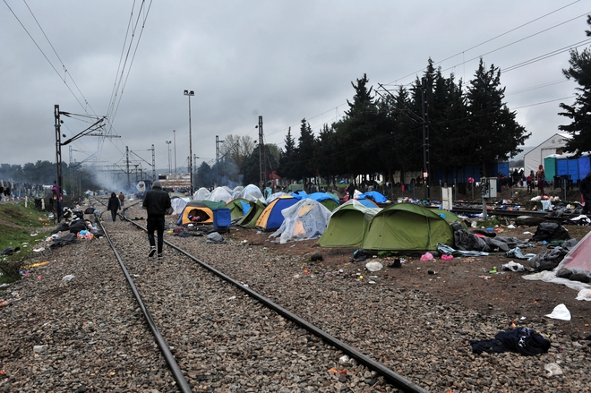 Бежанците край Идомени