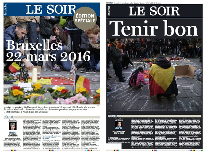 Белгийският в. "Соар" след атентатите в Брюксел