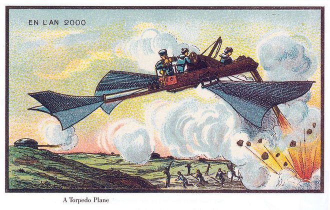 Футурология от XIX в.: Боен самолет през 2000 г. 
