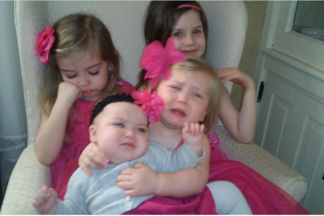 Da si bashta na 4 momichentsa