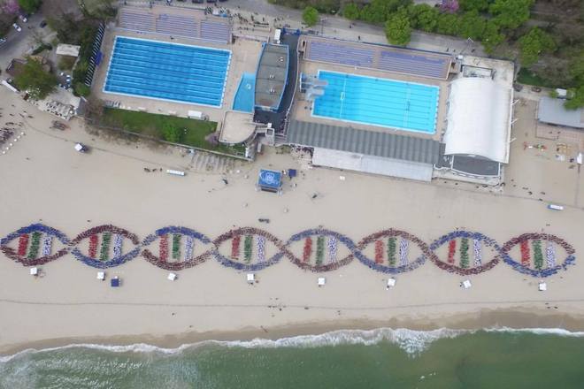 Dnk verigata na varnenskiya plazh ot vazduha