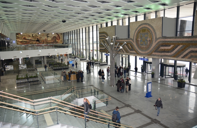 Обновената Централна жп гара в София