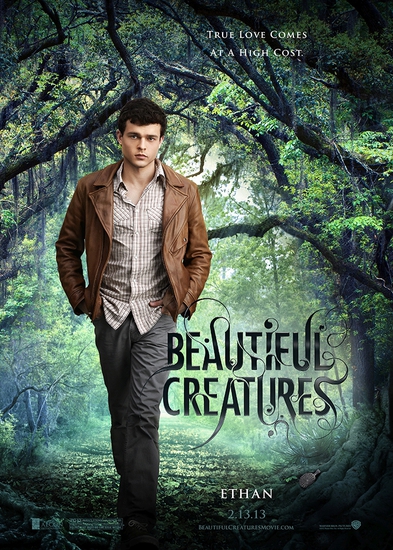 Олдън Еренрайх на плакат за "Прелестни създания" (2013)
