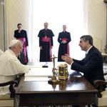 Росен Плевнелиев разговаря с папа Франциск