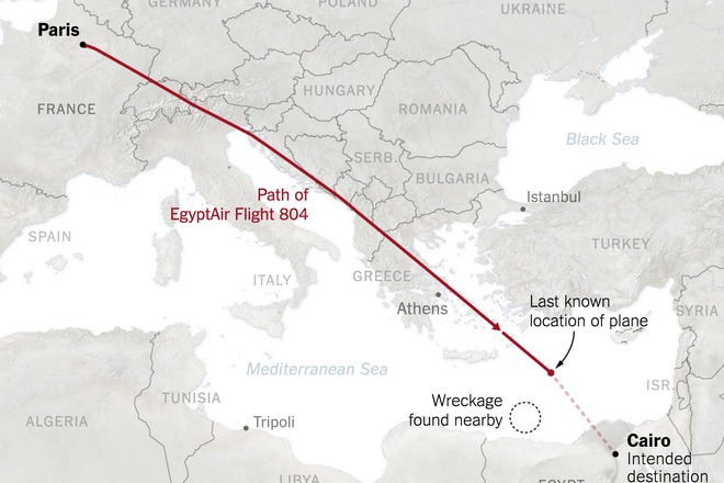 Poletat na razbiliya se samolet na egipetskite aviolinii