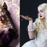 Ан Хатауей като Бялата царица, сега и преди