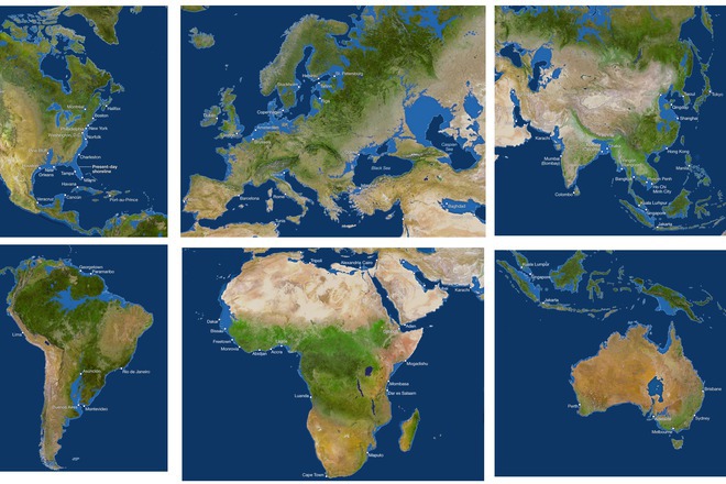 Kak shte izglezhda svetat ako vsichkiyat led na zemyata se stopi