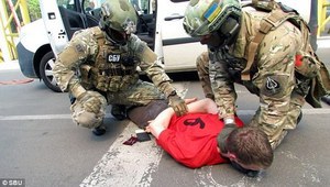 Украинската служба за сигурност (СБУ) в операция по залавяне на потенциален атентатор